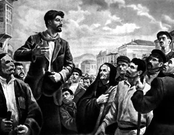 Абегян М Выступление на рабочем собрании в Тифлисе Трохименко К Сталин - фото 21