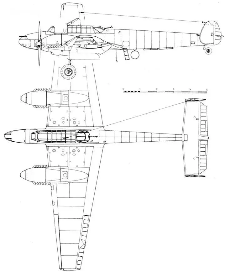 Messerschmitt Bf 110 C4 Messerschmitt Bf 110 C4B с бомбодержателем - фото 83