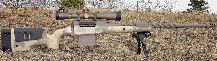 Канадская снайперская винтовка С14 Timberwolf MRSWS Medium Range Sniper Weapon - фото 21