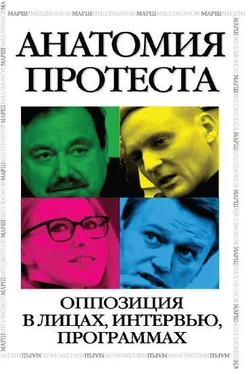 Ольга Романова Анатомия протеста. Оппозиция в лицах, интервью, программах обложка книги