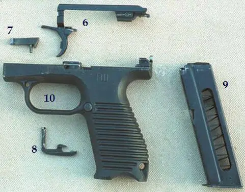 Неполная разборка ГШ18 1 затвор 2 ствол 3 боевая личинка 4 - фото 9