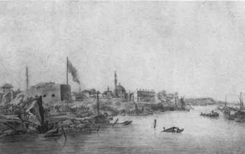 Штурм Измаила 11 22 декабря 1790 года Раскрашенная гравюра С Шифляра по - фото 25