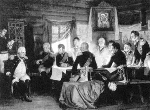 Военный совет в Филях 113 сентября 1812 года Цветная литография по оригиналу - фото 51