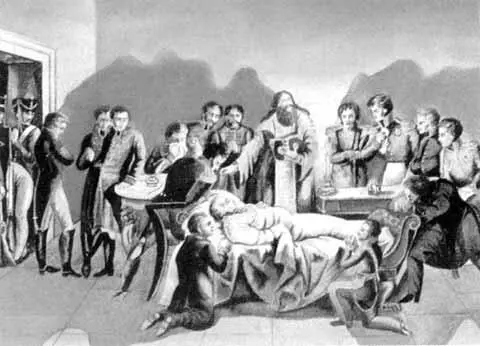 Кончина М И Кутузова в городе Бунцлау 16 28 апреля 1813 года Акварель И - фото 66