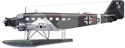 Поплавковый Ju 523mg6eSee из эскадрильи STSH оКрит ноябрь 1943 г - фото 66