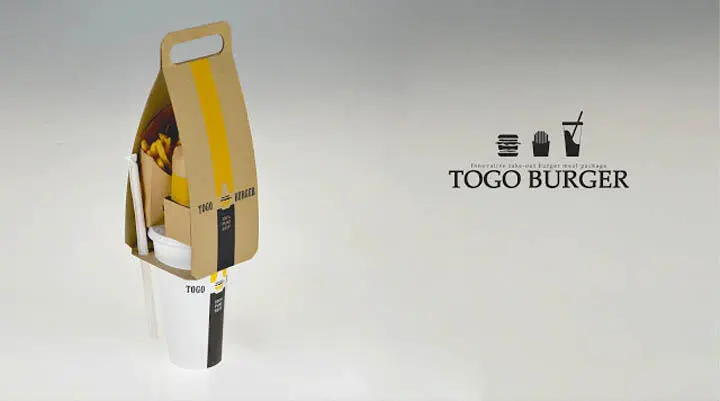 Togo Burger представляет собой неширокую полосу из плотного картона в которой - фото 49