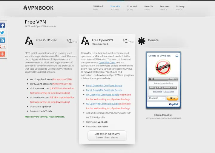 Сервис VPNBook не требует ни регистрации ни создания аккаунта Более того - фото 109