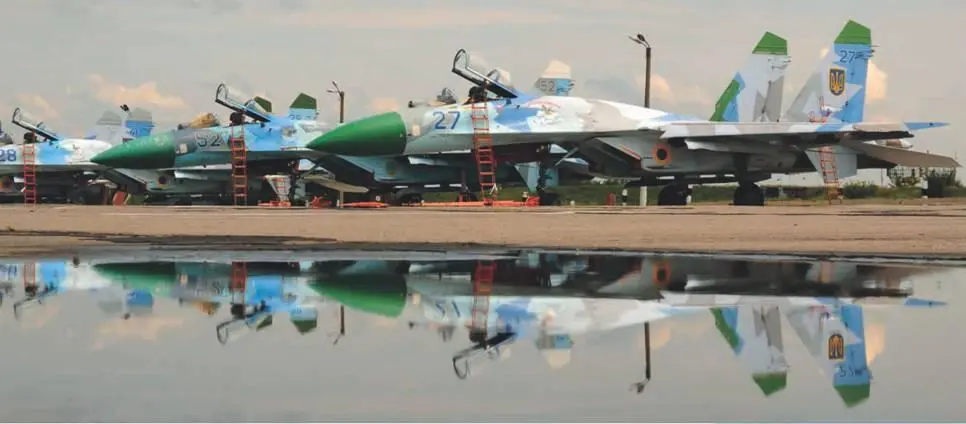 Истребители Су27 из состава 831й гвардейской бригады тактической авиации - фото 51