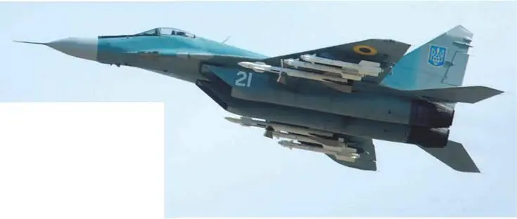МиГ29 с полным боекомплектом из двух ракет Р27Р и четырех Р73 март 2008 г - фото 53