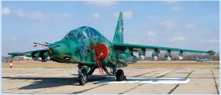 Учебнобоевой штурмовик Су25УБ из 299й авиабригады с вооружением из - фото 60
