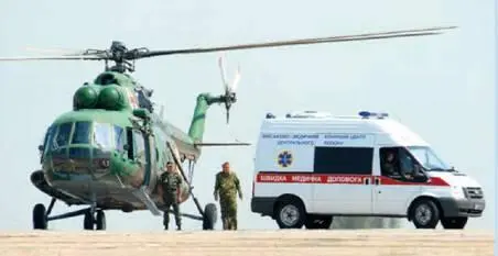 Санитарный вертолет на базе Ми8МТ Министерство чрезвычайных ситуаций Украины - фото 66