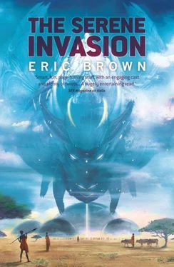 Eric Brown The Serene Invasion обложка книги