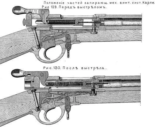 Русская скорострельная игольчатая винтовка обр 1867 г конечный вариант Н И - фото 9