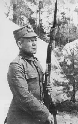 Солдат Войска Польского с винтовкой CBT40 позднего выпуска дульное устройство - фото 13