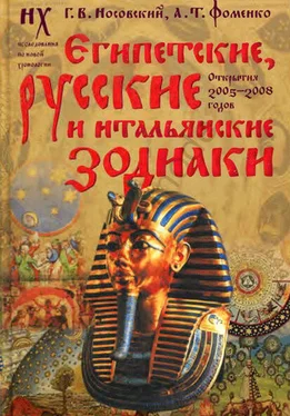 Анатолий Фоменко Египетские, русские и итальянские зодиаки. Открытия 2005–2008 годов обложка книги