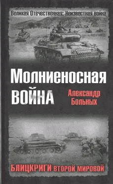 Александр Больных Молниеносная аойна. Блицкриги Второй мировой обложка книги