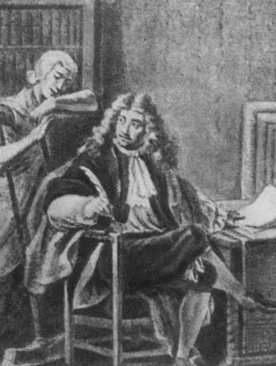 Мольер читающий по преданию свою пьесу служанке Лафоре Рисунок Дисена - фото 23