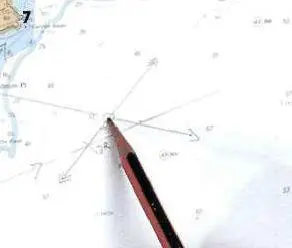 Рис7 Сначала берется пеленг берегового объекта когда он находится далеко - фото 198