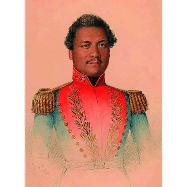 Портрет Камеамеа III в военной форме 1842 Альфред Томас Агейт Гавайской - фото 17