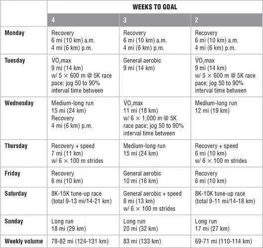 Mesocycle 4 Taper and Race Mesocycle 5 Recovery Chapter 11 - фото 163