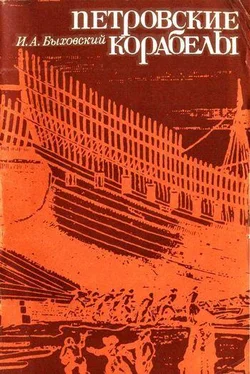 Израиль Быховский Петровские корабелы обложка книги