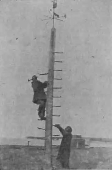 Готовятся снять флюгер для переноса в другое место 1932 г Перед отлетом с - фото 33