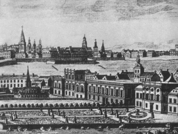 Вена в 1744 году Гравюра М Моль Маленький домик Гравюра Л Бине - фото 23