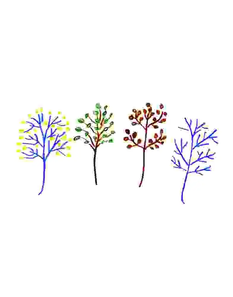 SEASONS MONTHS S ring is green p Summer is bright Autumn is yellow - фото 63
