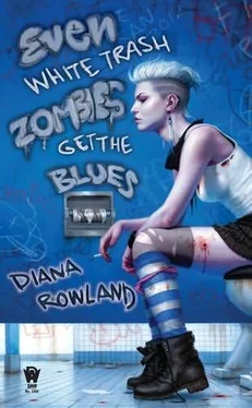 Diana Rowland Even White Trash Zombies Get the Blues обложка книги