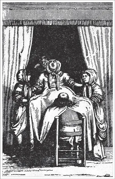 A woman giving birth in the eighteenth century note the way modesty is - фото 23