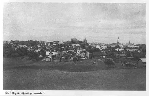Панорама Дрогобича Листівка 1920х років із колекції Єжи Фіцовського Начерк - фото 1