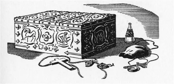 The second bag yielded a carnelian seal on a wide chain of gold mesh the sort - фото 8