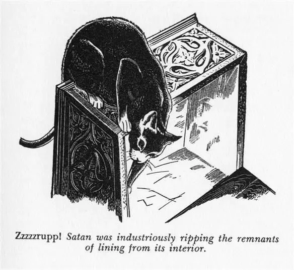 Zzzzzrupp Satan was industriously ripping the remnants of lining from its - фото 7