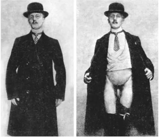 Exhibitionist displaying his working uniform Flagellation drawing by a - фото 210