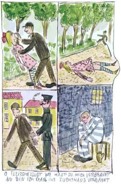 Therapeutic drawing of an imprisoned rapist Hirschfeld employed Sexual - фото 216