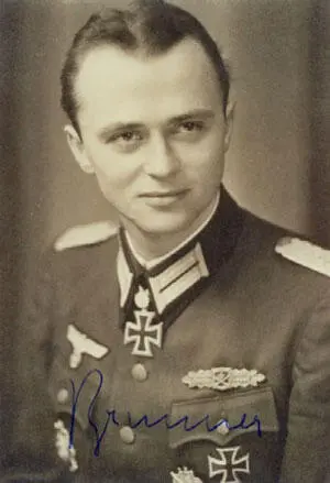 Эдуард Бруннер ЗГК 2431943 оберлейтенант командир 2й роты 62го - фото 536