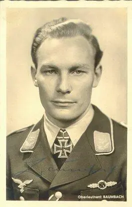 Вернер Баумбах С 2071941 командир 1й группы 30й бомбардировочной эскадры - фото 762