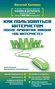 Василий Халявин Как пользоваться Интернетом после принятия закона «Об Интернете» обложка книги