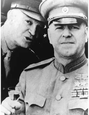 Marshal Georgy K Zhukov who led the Soviet drive into Germany in 1945 makes - фото 77