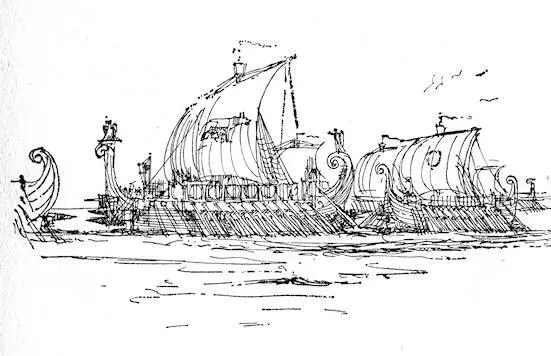 Das Schiff fuhr nordwärts an einem flachen Ufer entlang auf dem Publius - фото 9