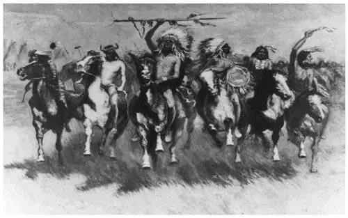 Frederic Remingtons depiction of a mounted assault by Plains Indian warriors - фото 22