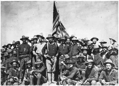 Colonel Roosevelt and the Rough Riders at the top of San Juan Heights after - фото 48