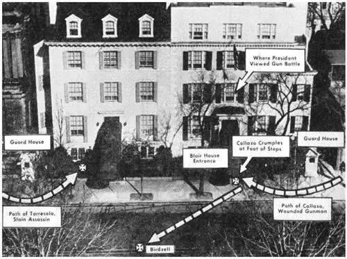 A diagram of the attempted assassination of President Truman GhostsofDCorg - фото 87