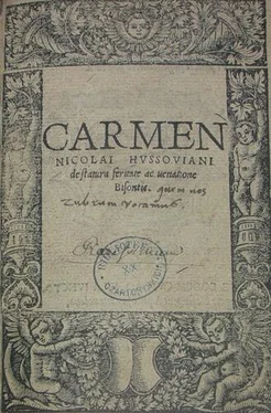 Nicolai Hussoviani Carmen de Bisontis обложка книги