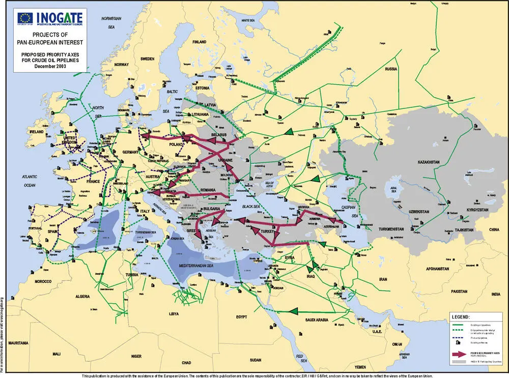 The complex energy arteries of the modern world The route taken by the - фото 2