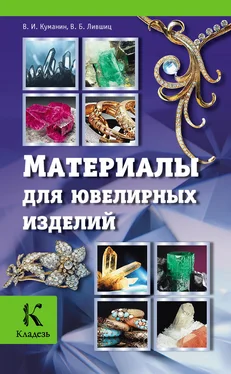 Владимир Куманин Материалы для ювелирных изделий обложка книги