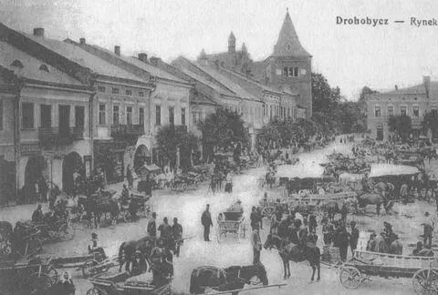 Торговиця на Ринку в Дрогобичі бл 1915 до пожежі в будинку Шульців Польська - фото 5