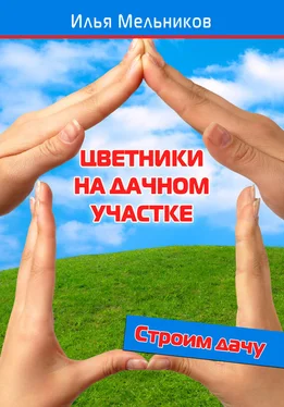 Илья Мельников Цветники на дачном участке обложка книги