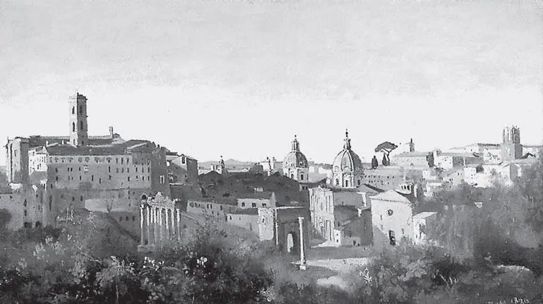 Форум Вид из Фарнезских садов Камиль Коро 1826 г Здесь ходили Цезарь и - фото 13