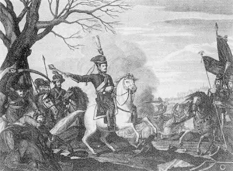 Победа при Колоцком монастыре Гравюра С Карделли по рисунку Д Скотта 1814 - фото 53